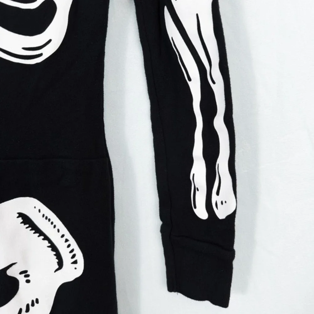 Old Navy Kids Unisex One Piece Skeleton Pajamas Halloween‎ Costume Size XL (12)